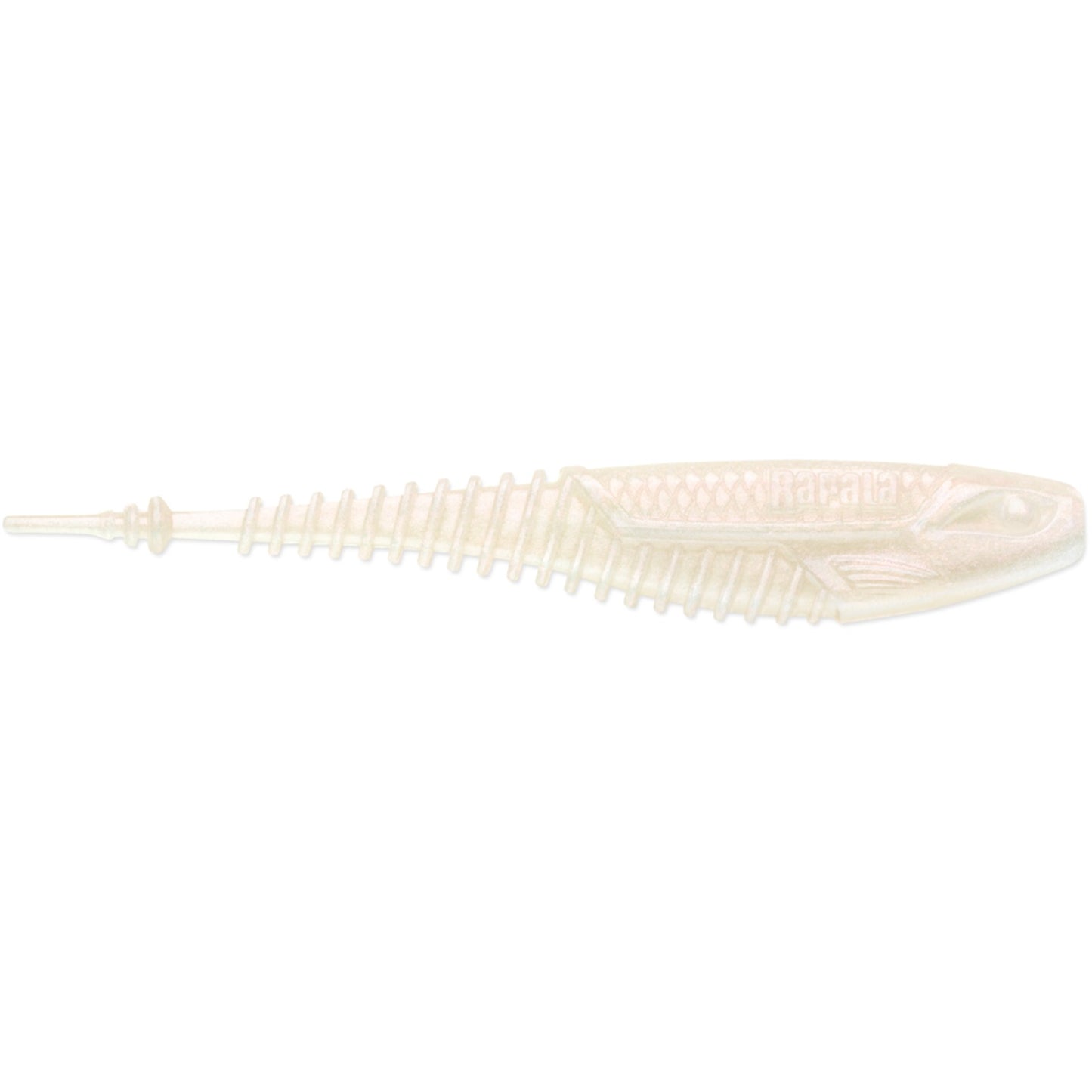 Rapala CrushCity Freeloader soft plastic trailer in Albino Pearl