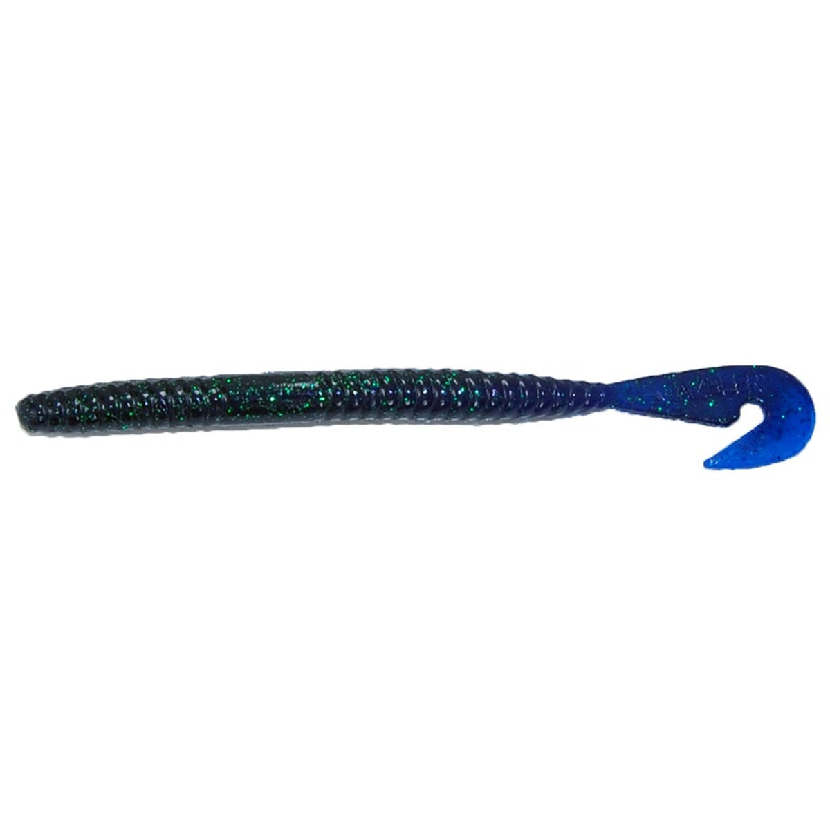 Gambler Burner Worm 6 inch in June Bug Blue Tail
