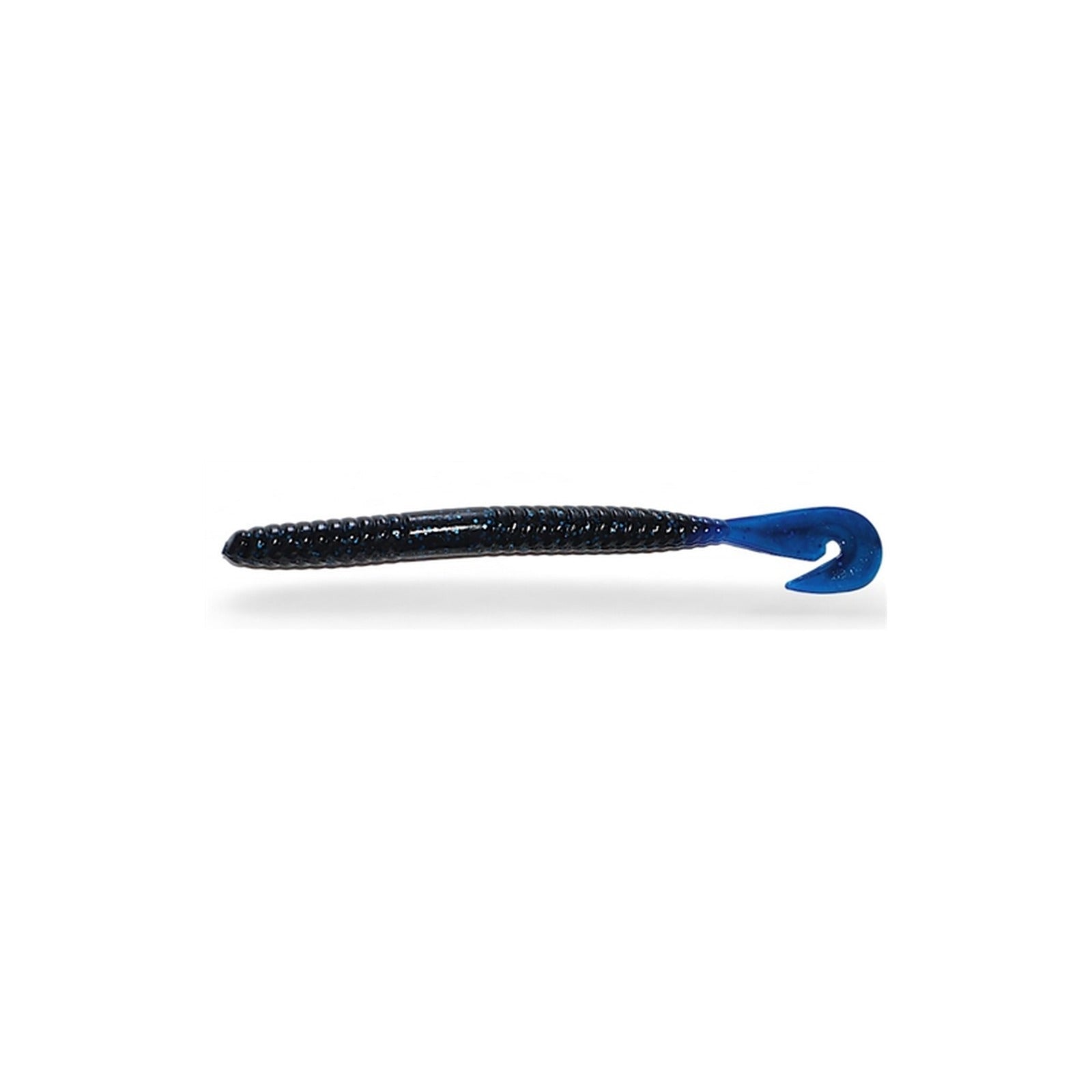 Gambler Burner Worm 7.5 inch in Black Blue Glitter Blue Tail