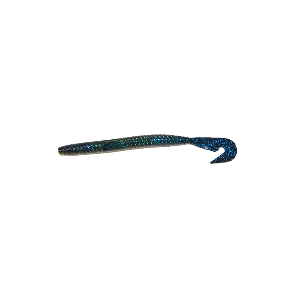 Gambler Burner Worm 7.5 inch in Green Pumpkin Black Blue Glitter