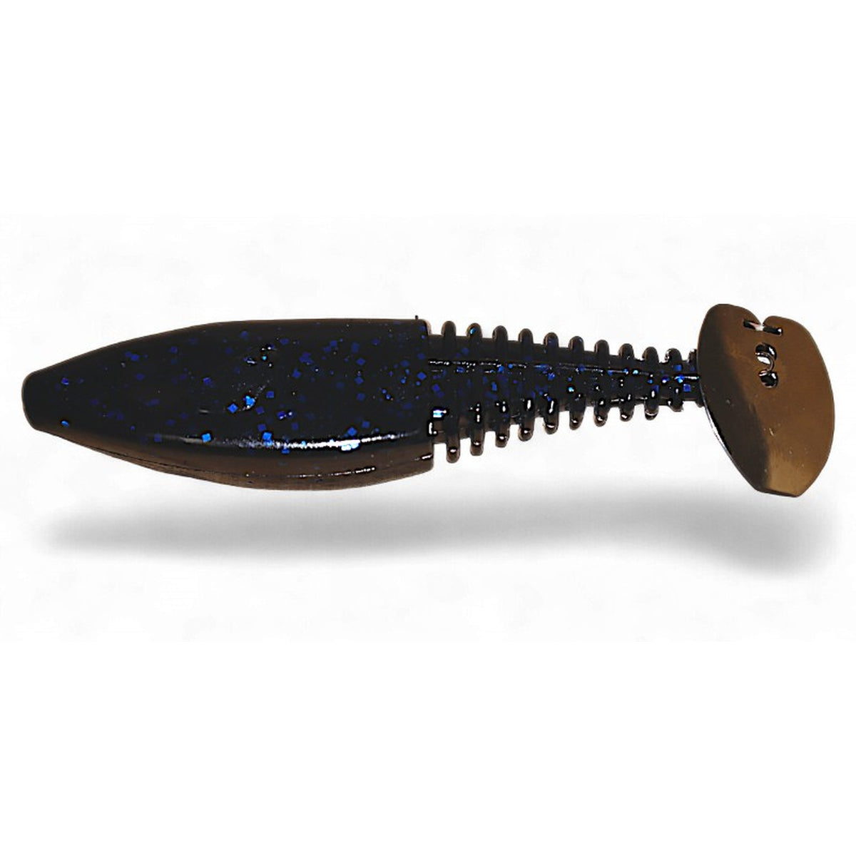 Gambler EZ Shaker bladed tail harness bait in Black Blue Glitter Silver Tail