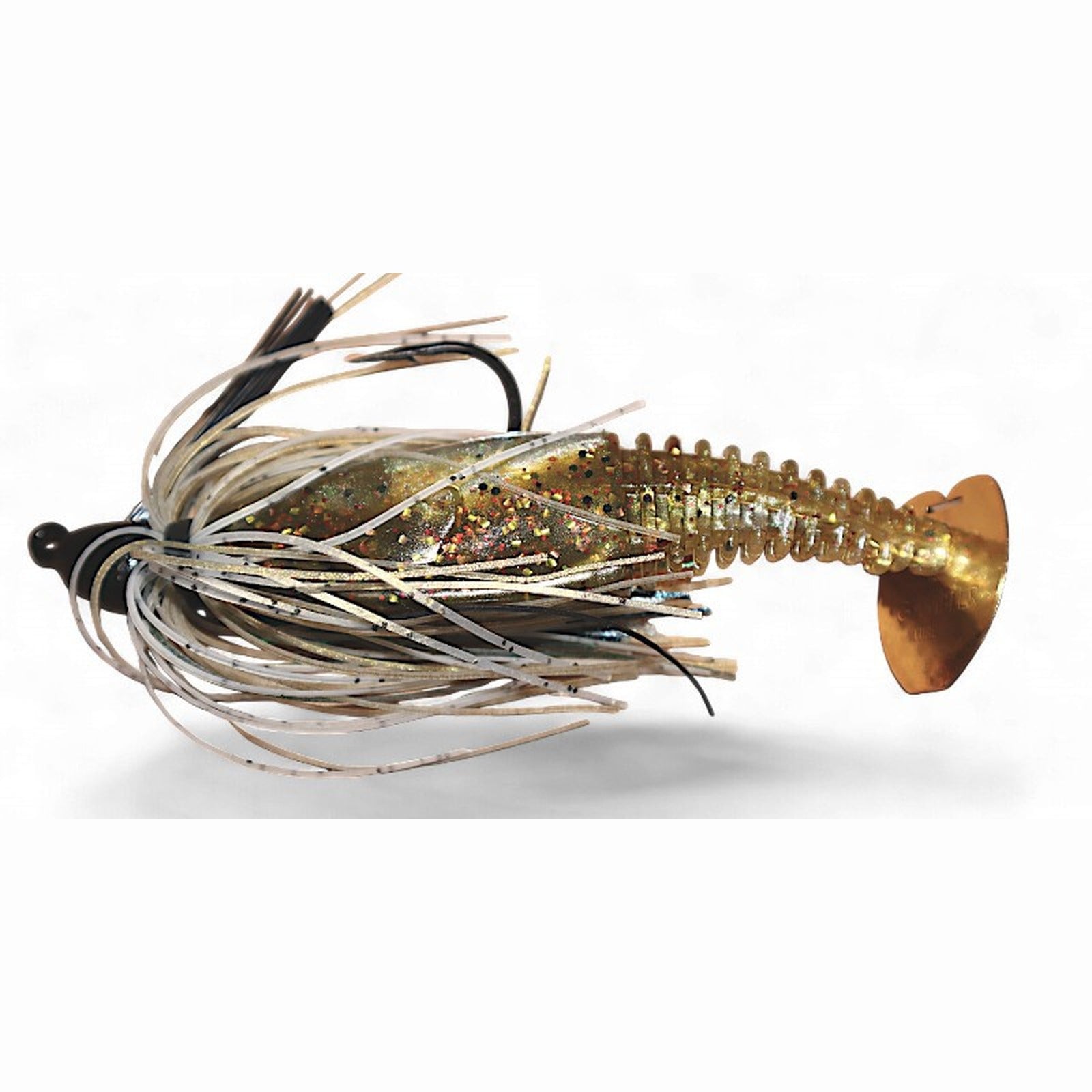Gambler EZ Shaker Swim Jig in Gold Shiner with gold tail