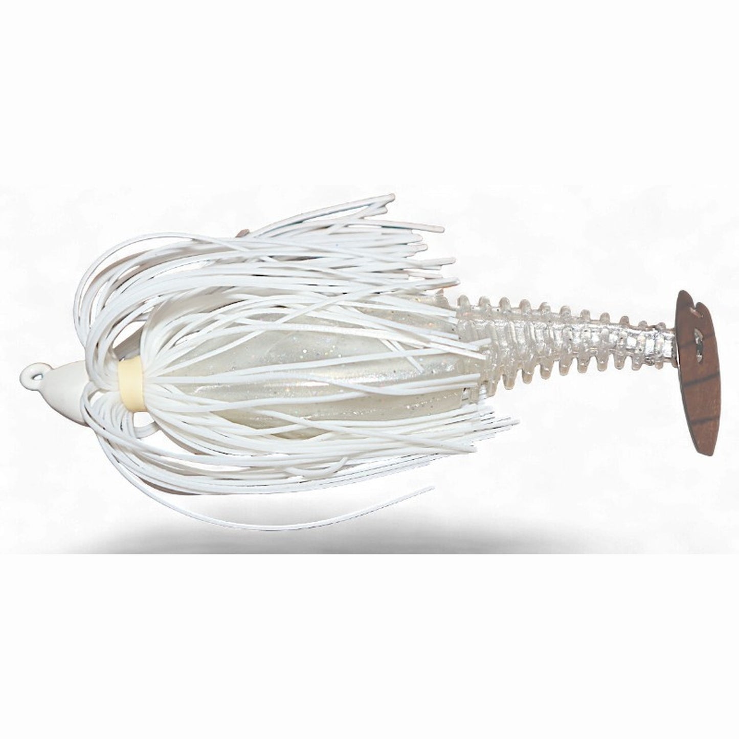 Gambler EZ Shaker Swim Jig in White with silver tail