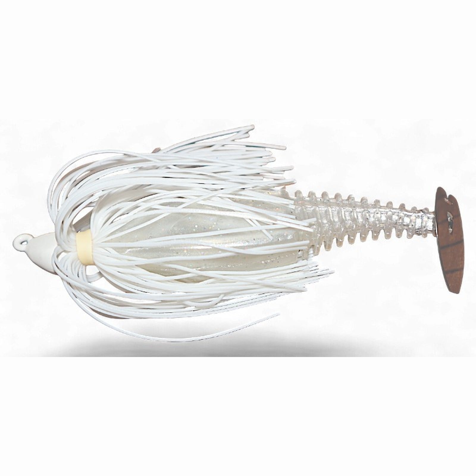 Gambler EZ Shaker Swim Jig in White with silver tail