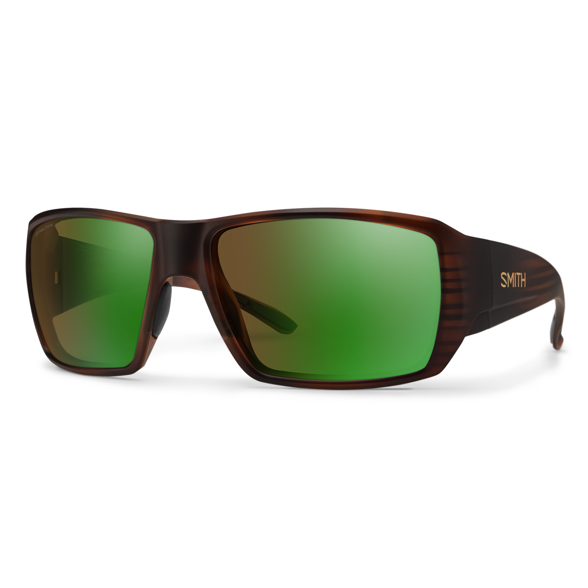 Smith Guide's Choice S sunglasses — Matte Tortoise | ChromaPop Glass Polarchromic Brown Green Mirror