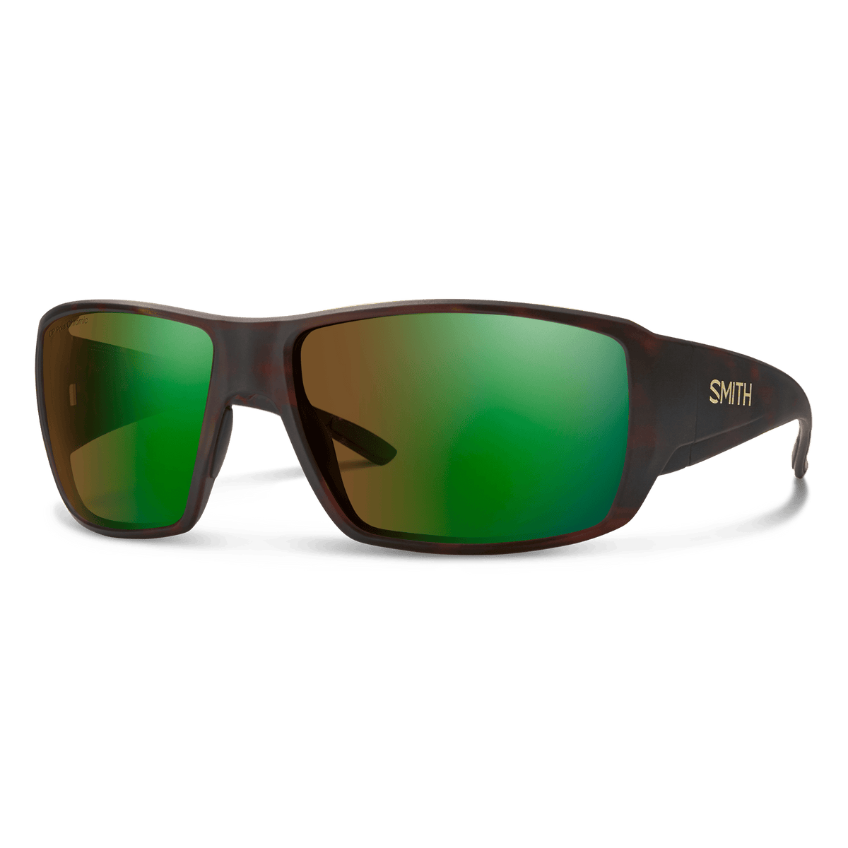 Smith Guide's Choice sunglasses — Matte Tortoise | ChromaPop Glass Polarchromic Brown Green Mirror