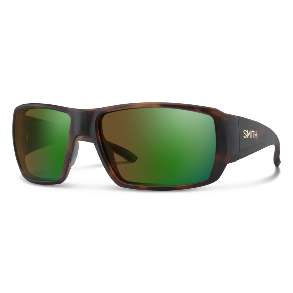 Smith Guide's Choice XL sunglasses — Matte Tortoise | ChromaPop Glass Polarchromic Brown Green Mirror