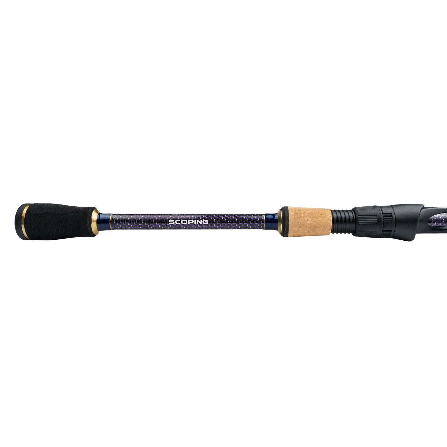 Halo BB Series forward-facing sonar scoping spinning rod handle detail