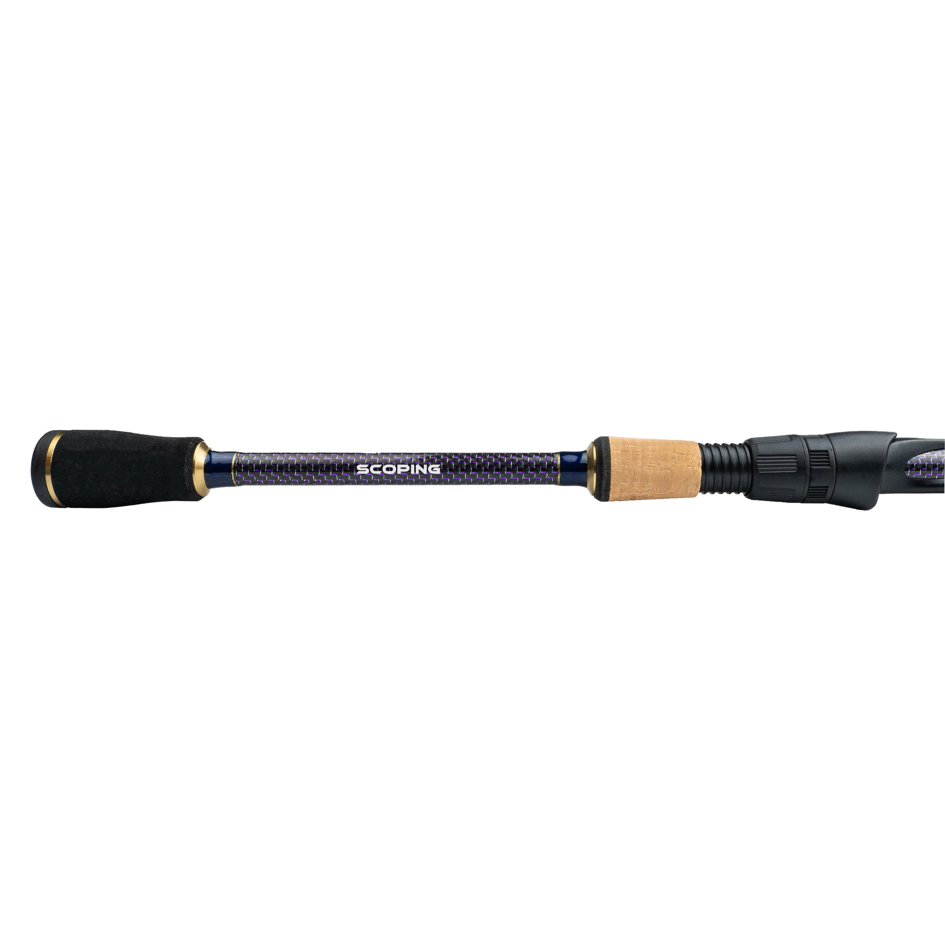 Halo BB Series forward-facing sonar scoping spinning rod handle detail