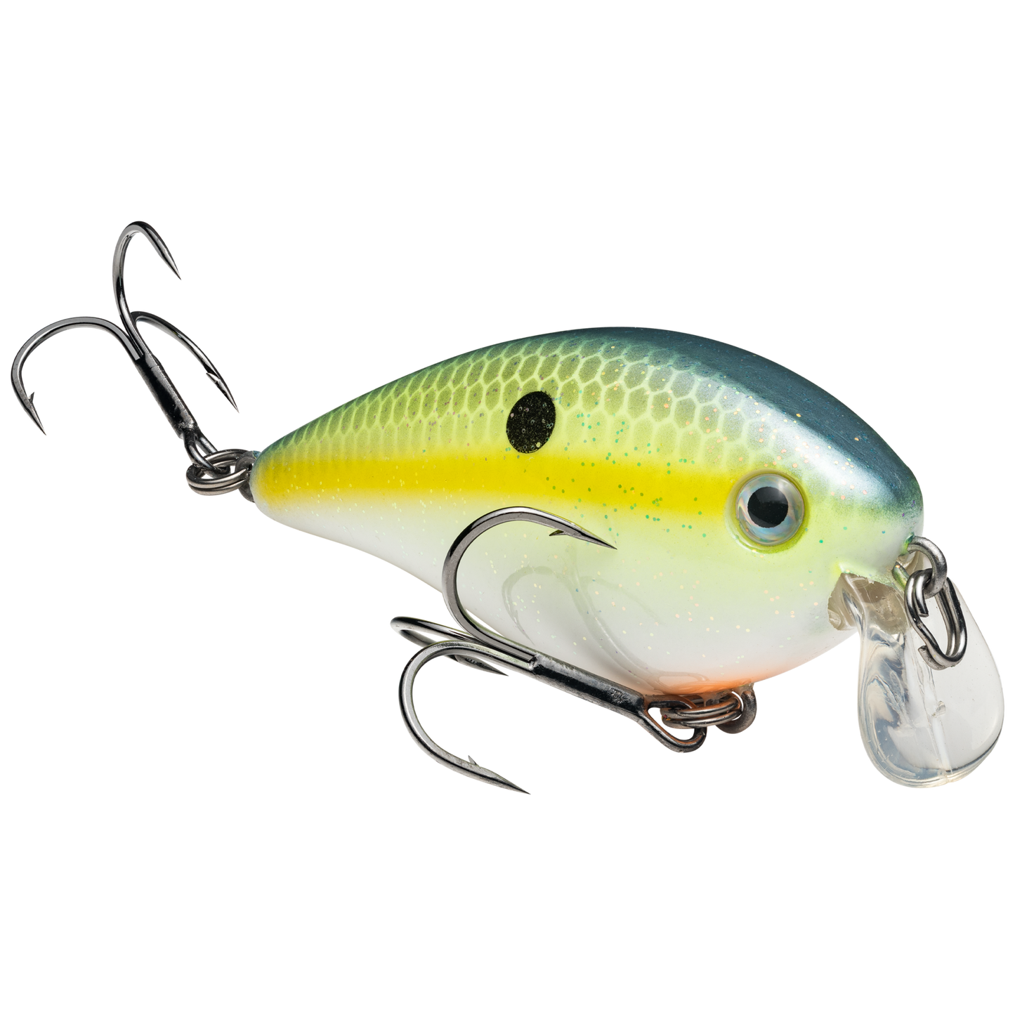 Strike King KVD 1.5 Squarebill Chartreuse Sexy Shad
