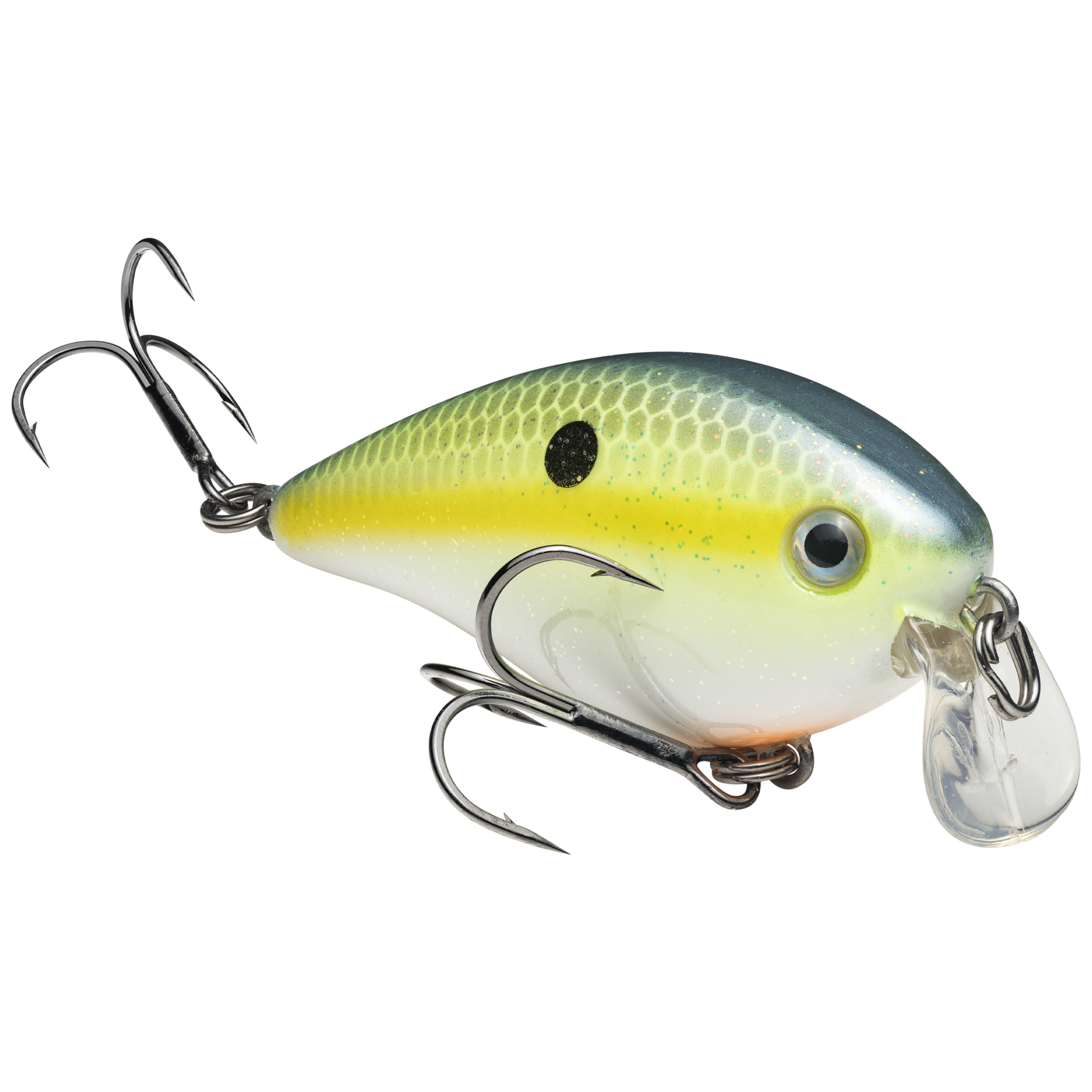 Strike King KVD 1.5 Squarebill Chartreuse Sexy Shad
