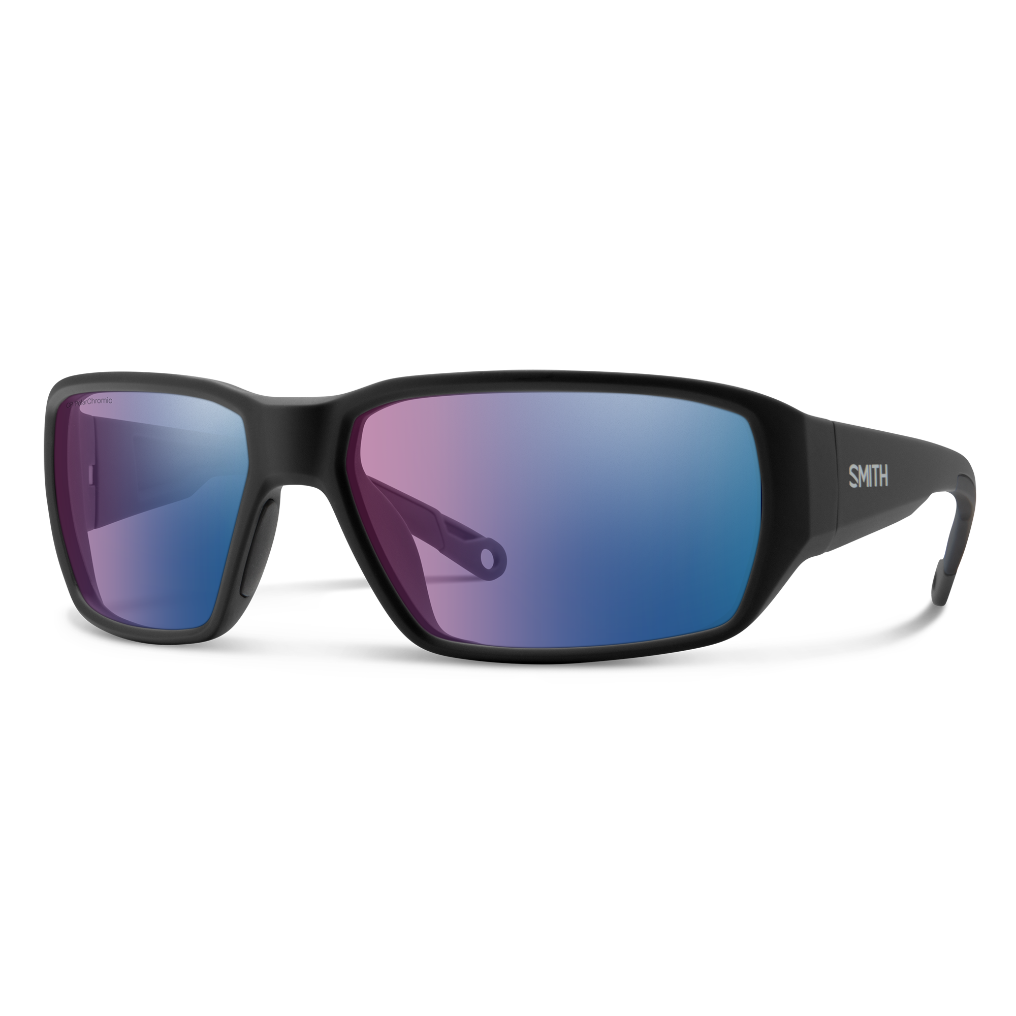 Smith Hookset sunglasses — Matte Black | ChromaPop Glass Polarchromic Rose Blue Mirror
