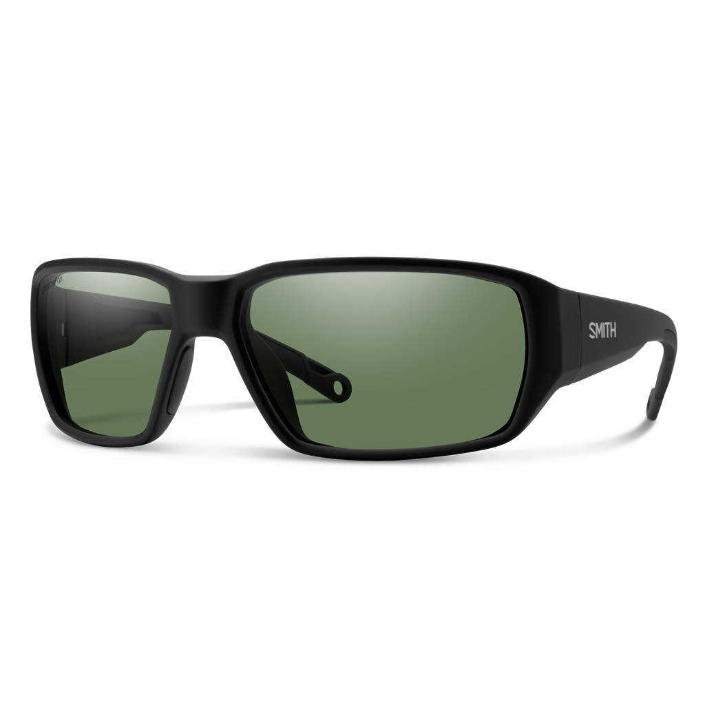 Smith Hookset sunglasses — Matte Black | ChromaPop Polarized Gray Green
