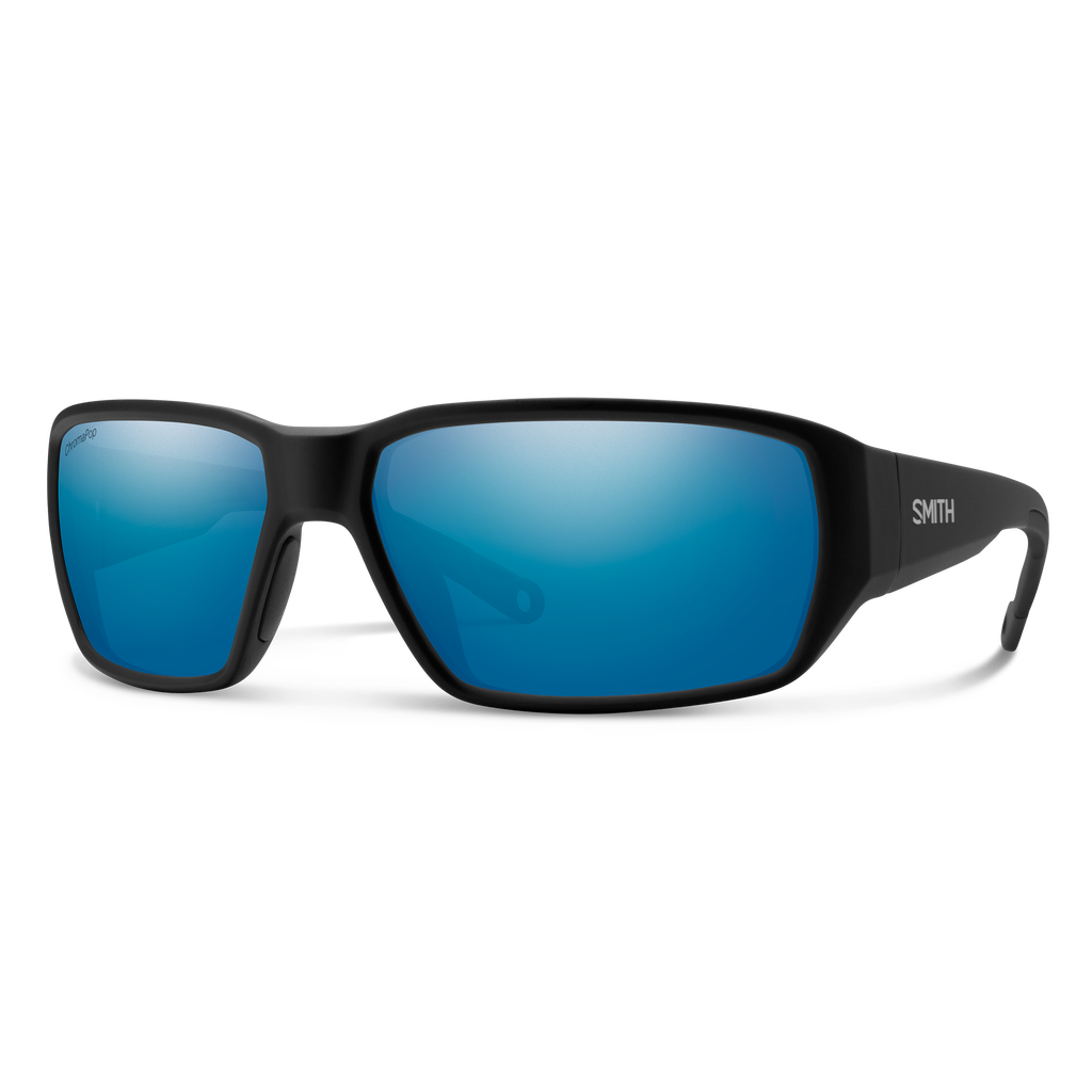 Smith Hookset sunglasses — Matte Black | ChromaPop Glass Polarized Blue Mirror