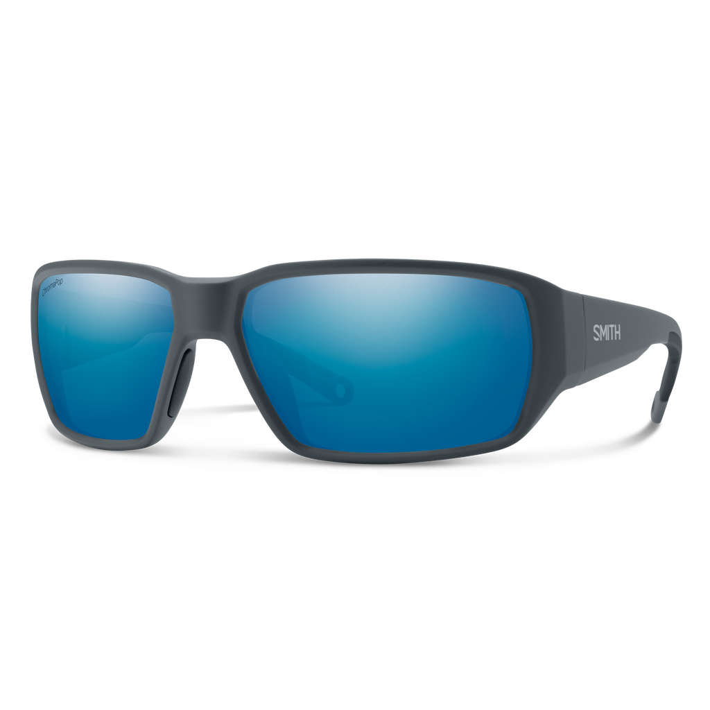 Smith Hookset sunglasses — Matte Slate | ChromaPop Glass Polarized Blue Mirror