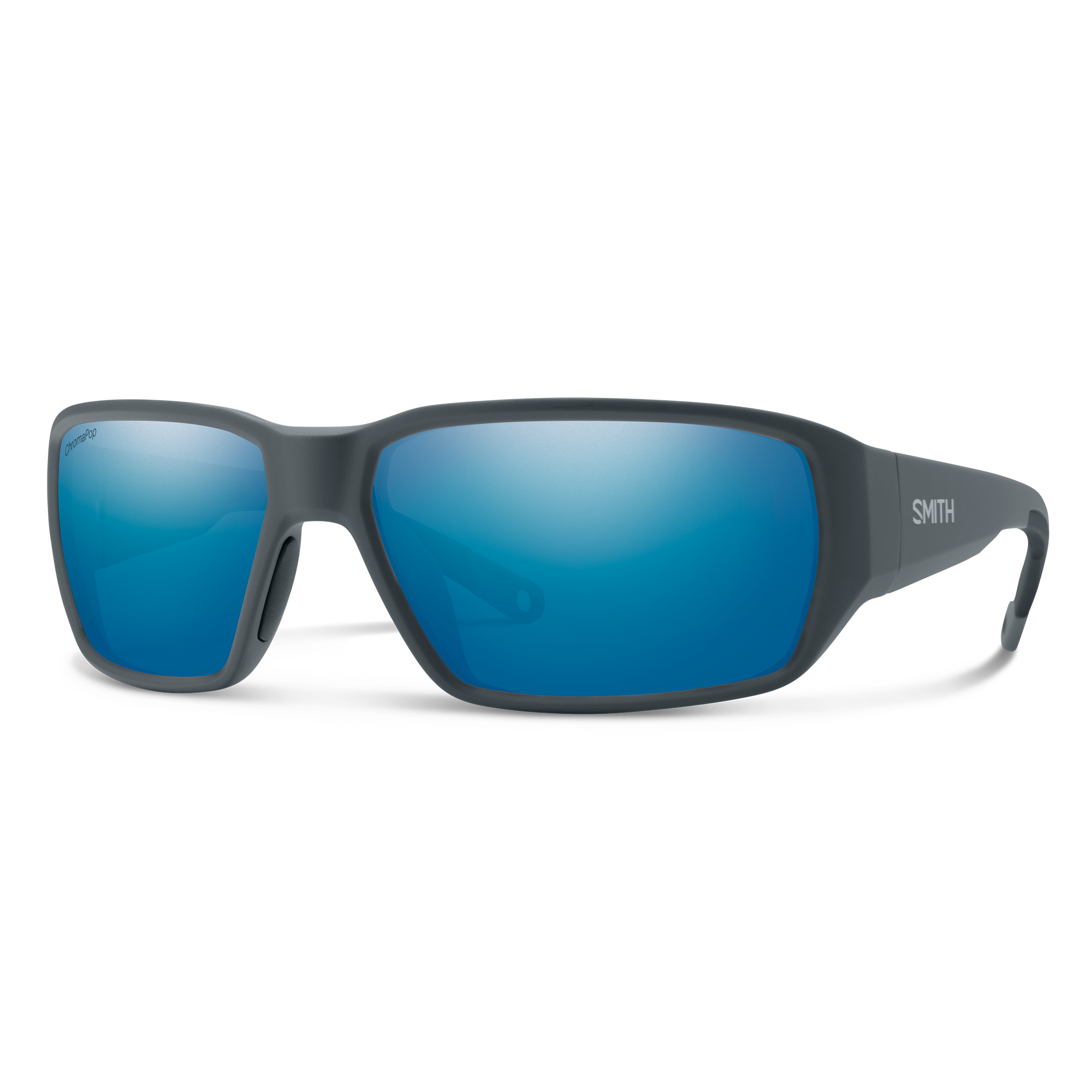 Smith Hookset sunglasses — Matte Slate | ChromaPop Glass Polarized Blue Mirror