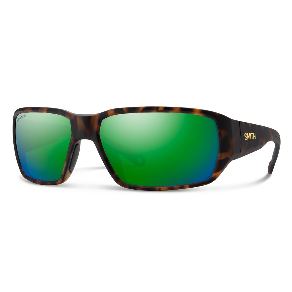 Smith Hookset sunglasses — Matte Tortoise | ChromaPop Glass Polarized Green Mirror