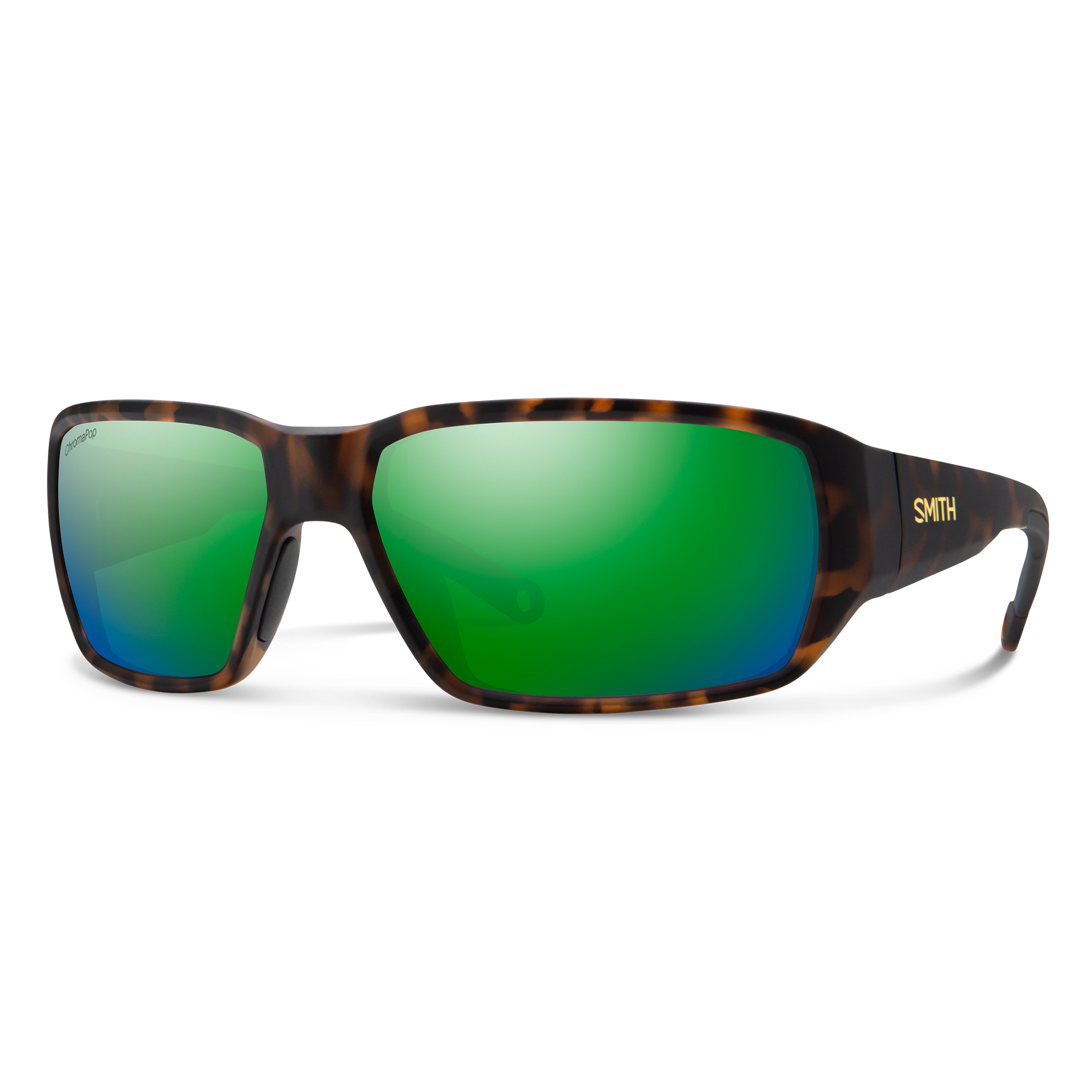 Smith Hookset sunglasses — Matte Tortoise | ChromaPop Glass Polarized Green Mirror