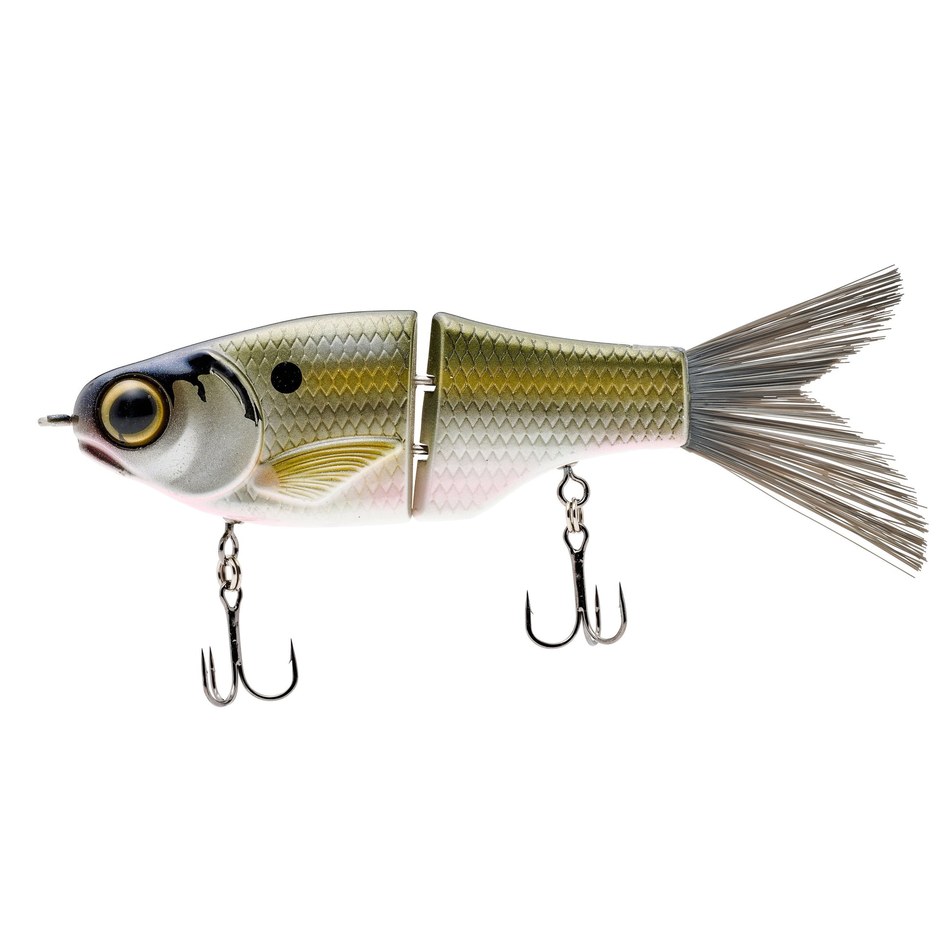 SPRO KGB Lil Guy 120mm jointed glide bait in Platinum Shad