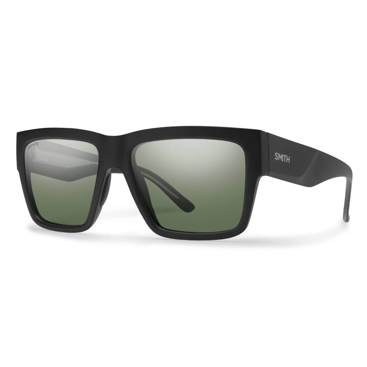 Smith Lineup sunglasses — Matte Black | ChromaPop Gray Green