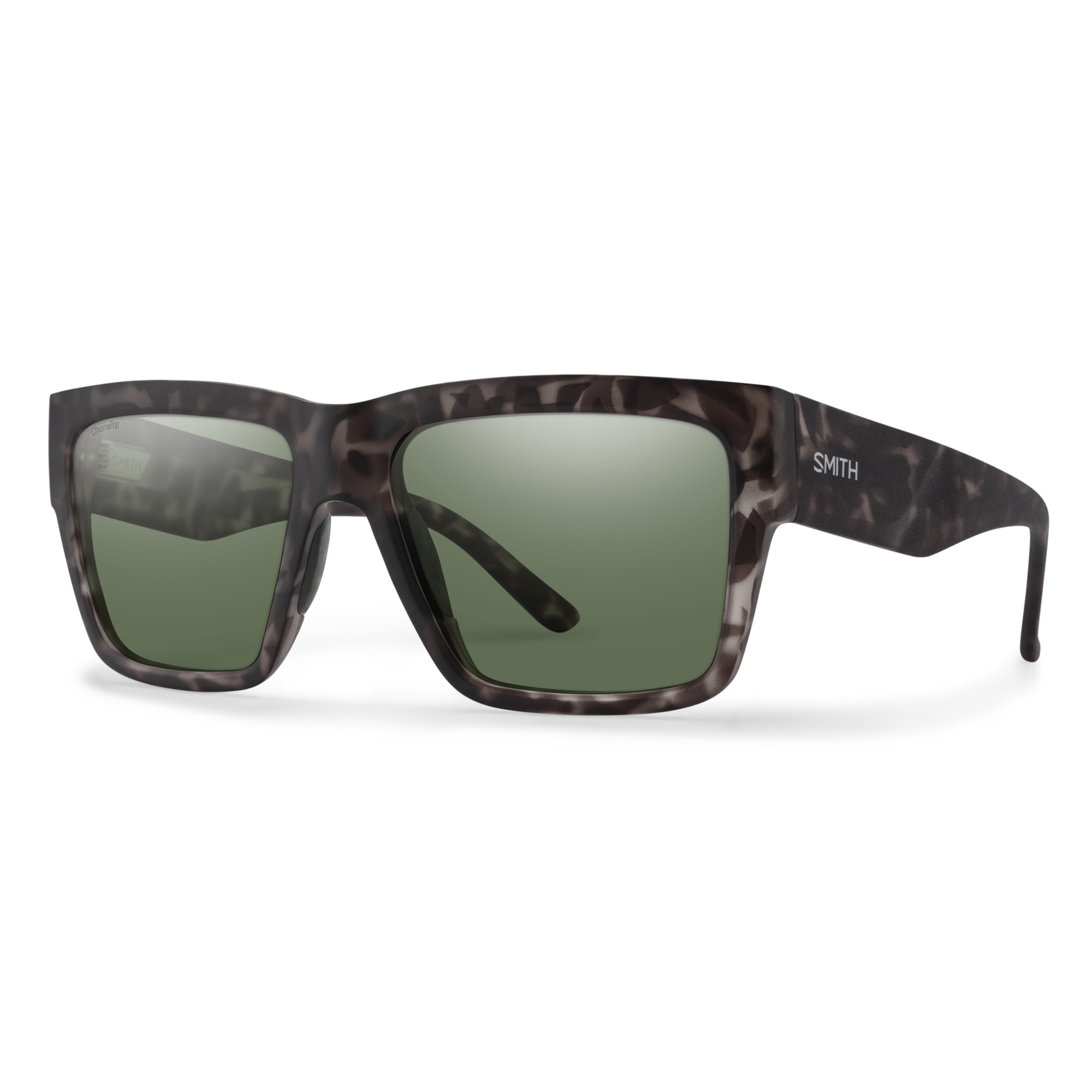 Smith Lineup sunglasses — Matte Gray Tortoise | ChromaPop Polarized Gray Green