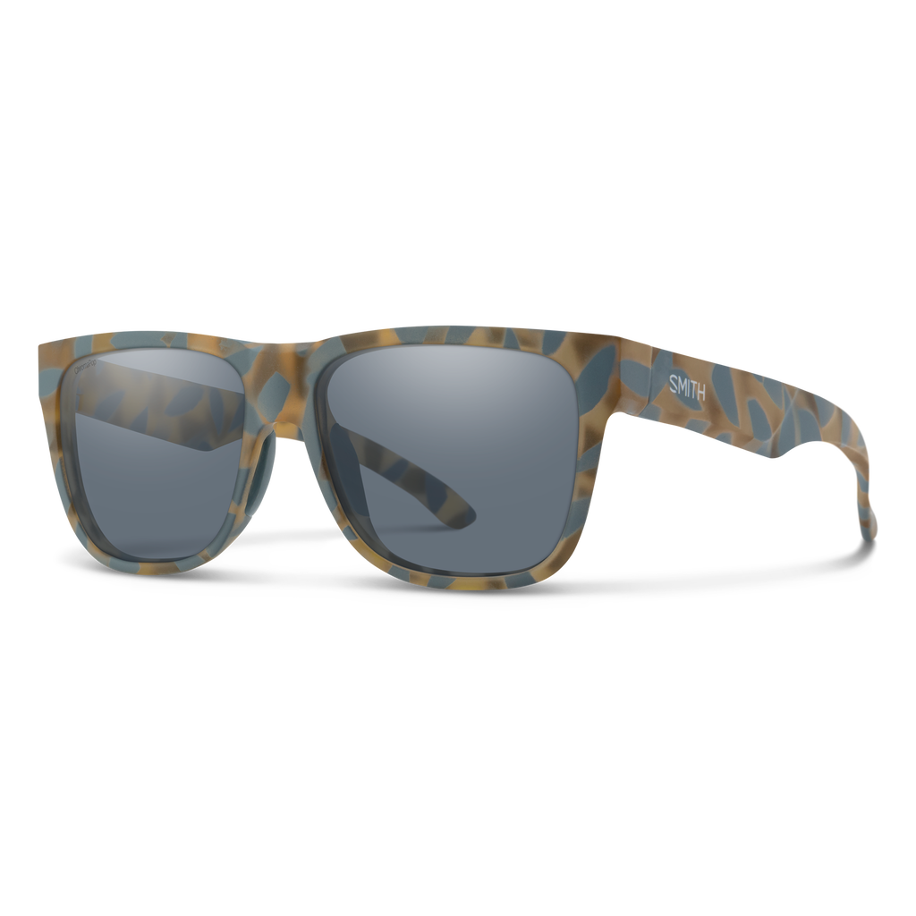 Smith Lowdown 2 sunglasses — Matte Flint / Tarmac Tortoise | ChromaPop Polarized Slate