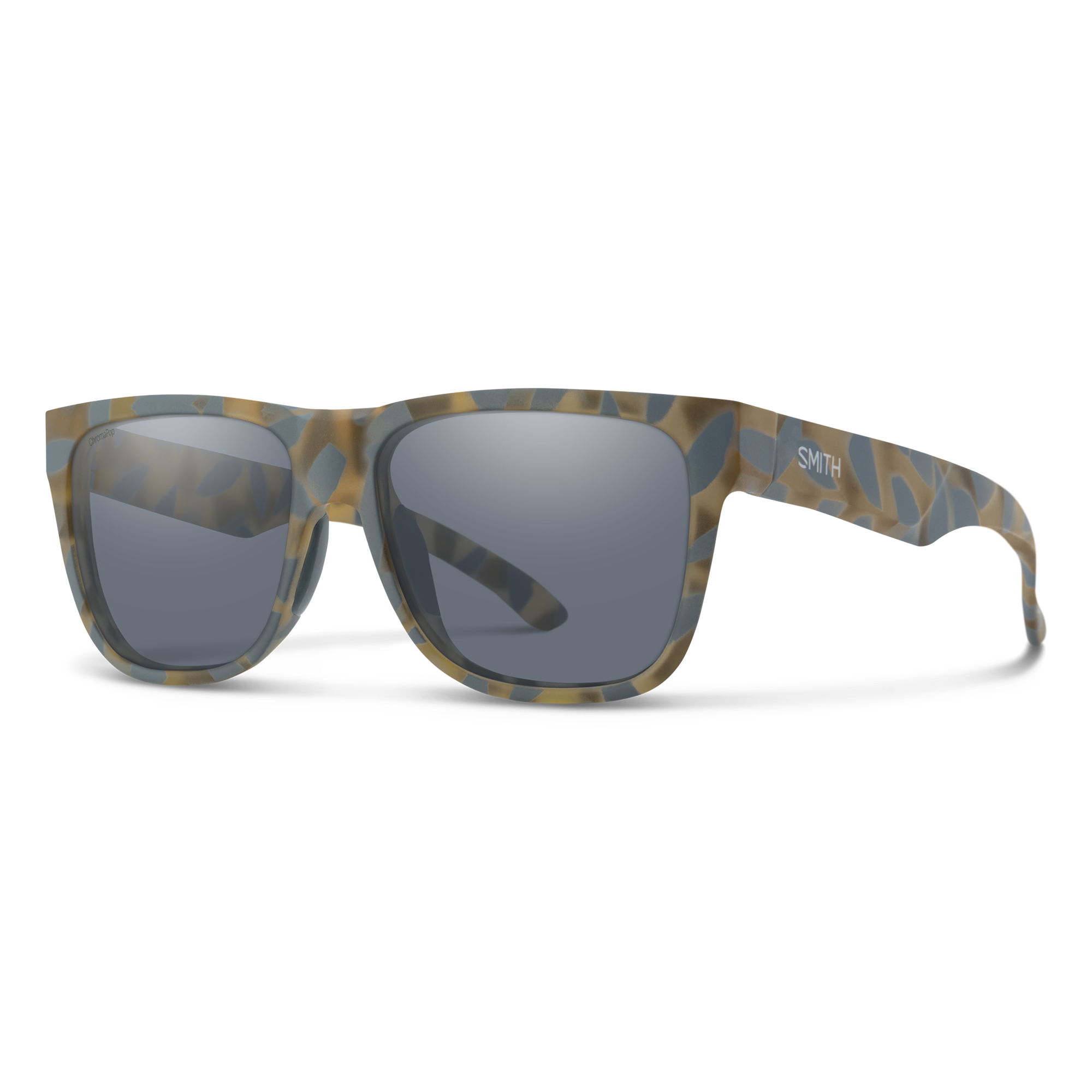 Smith Lowdown 2 sunglasses — Matte Flint / Tarmac Tortoise | ChromaPop Polarized Slate