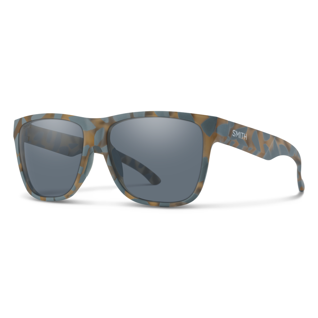 Smith Lowdown XL 2 sunglasses — Matte Flint / Tarmac Tortoise | ChromaPop Polarized Slate