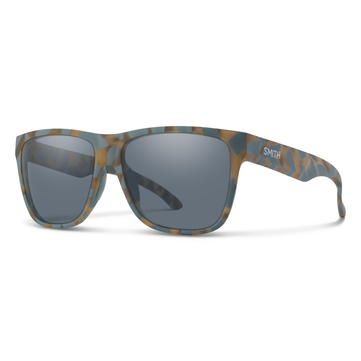 Smith Lowdown XL 2 sunglasses — Matte Flint / Tarmac Tortoise | ChromaPop Polarized Slate