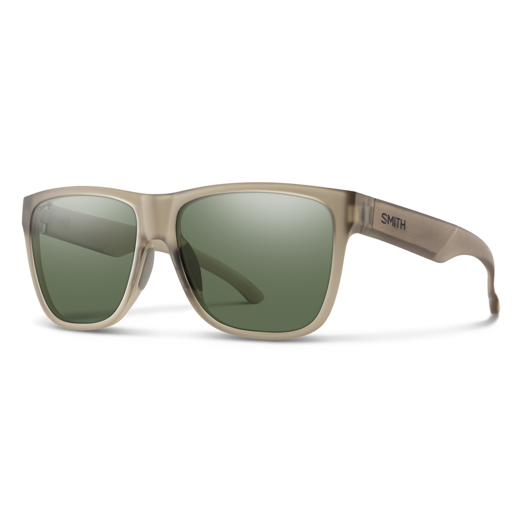 Smith Lowdown XL 2 sunglasses — Matte Summit Crystal | ChromaPop Polarized Gray Green