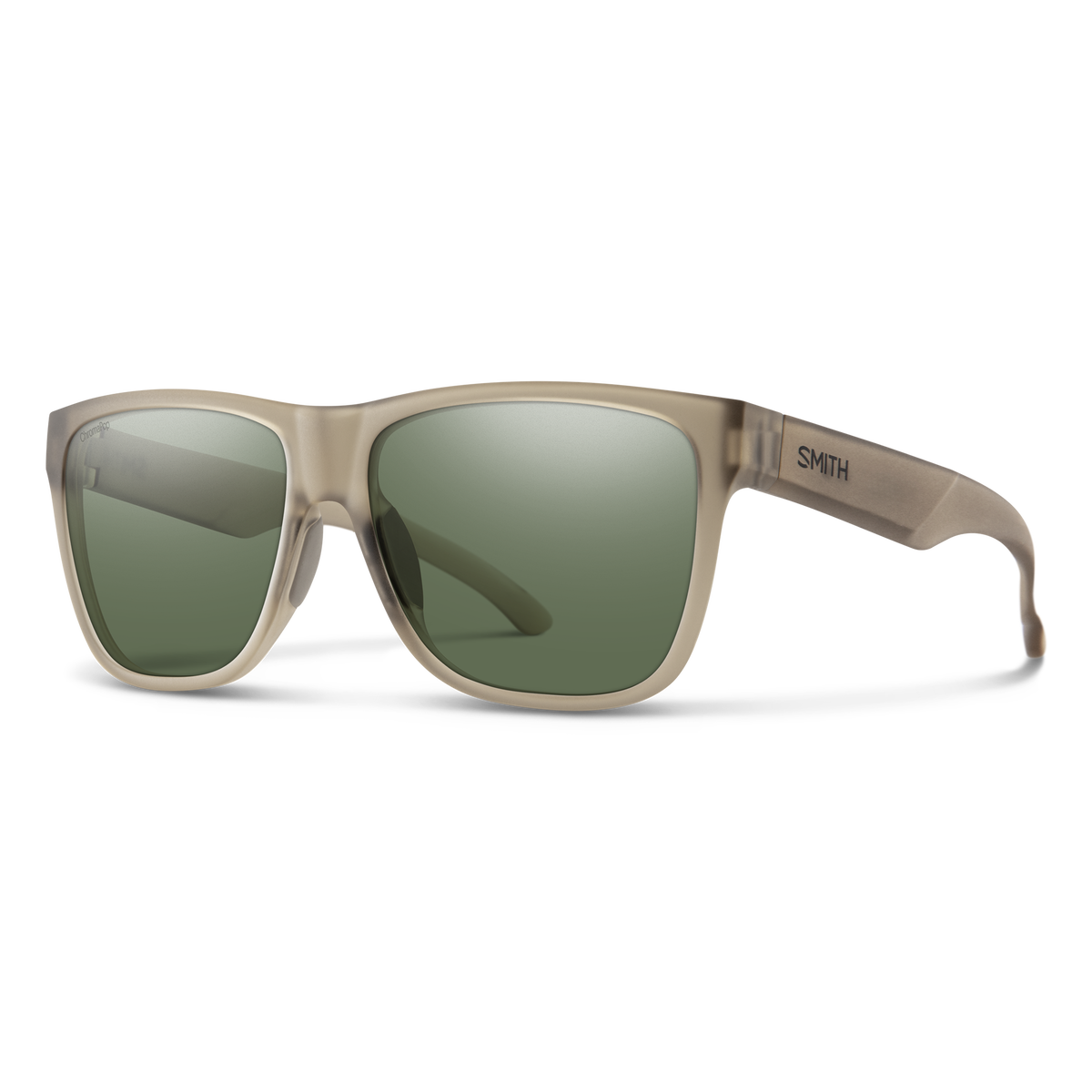 Smith Lowdown XL 2 sunglasses — Matte Summit Crystal | ChromaPop Polarized Gray Green