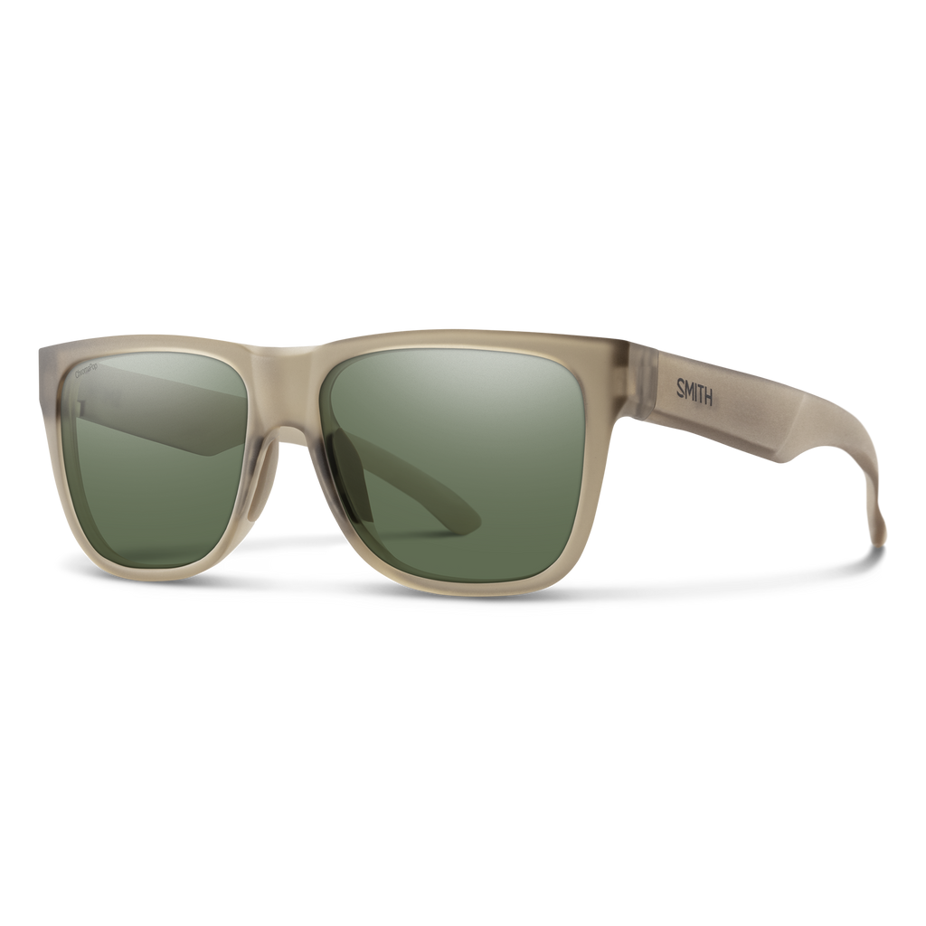 Smith Lowdown 2 sunglasses — Matte Summit Crystal | ChromaPop Polarized Gray Green