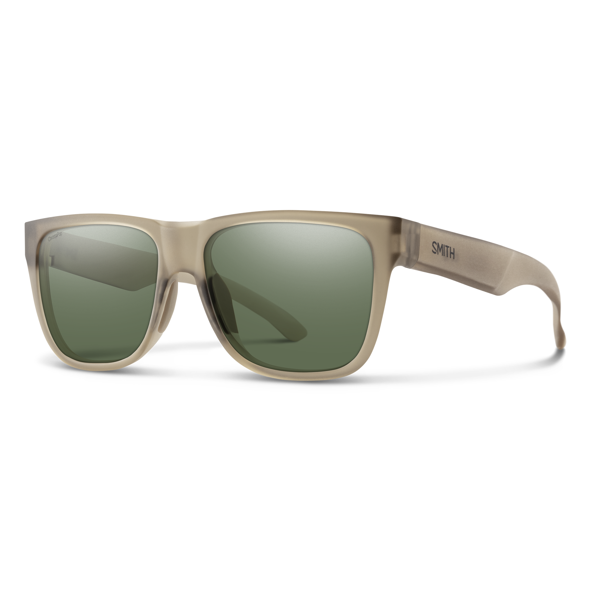 Smith Lowdown 2 sunglasses — Matte Summit Crystal | ChromaPop Polarized Gray Green