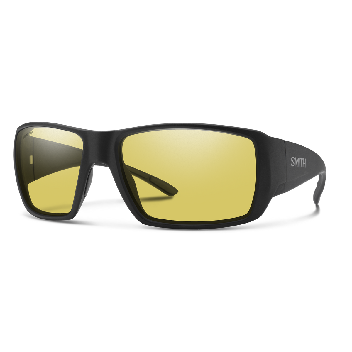 Smith Guide's Choice XL sunglasses — Matte Black | ChromaPop Glass Polarized Low Light Yellow