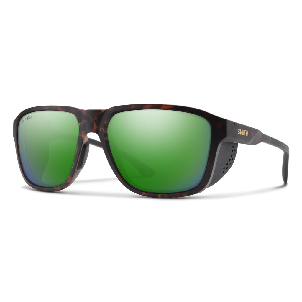 Smith Embark sunglasses — Matte Tortoise | ChromaPop Polarized Green Mirror