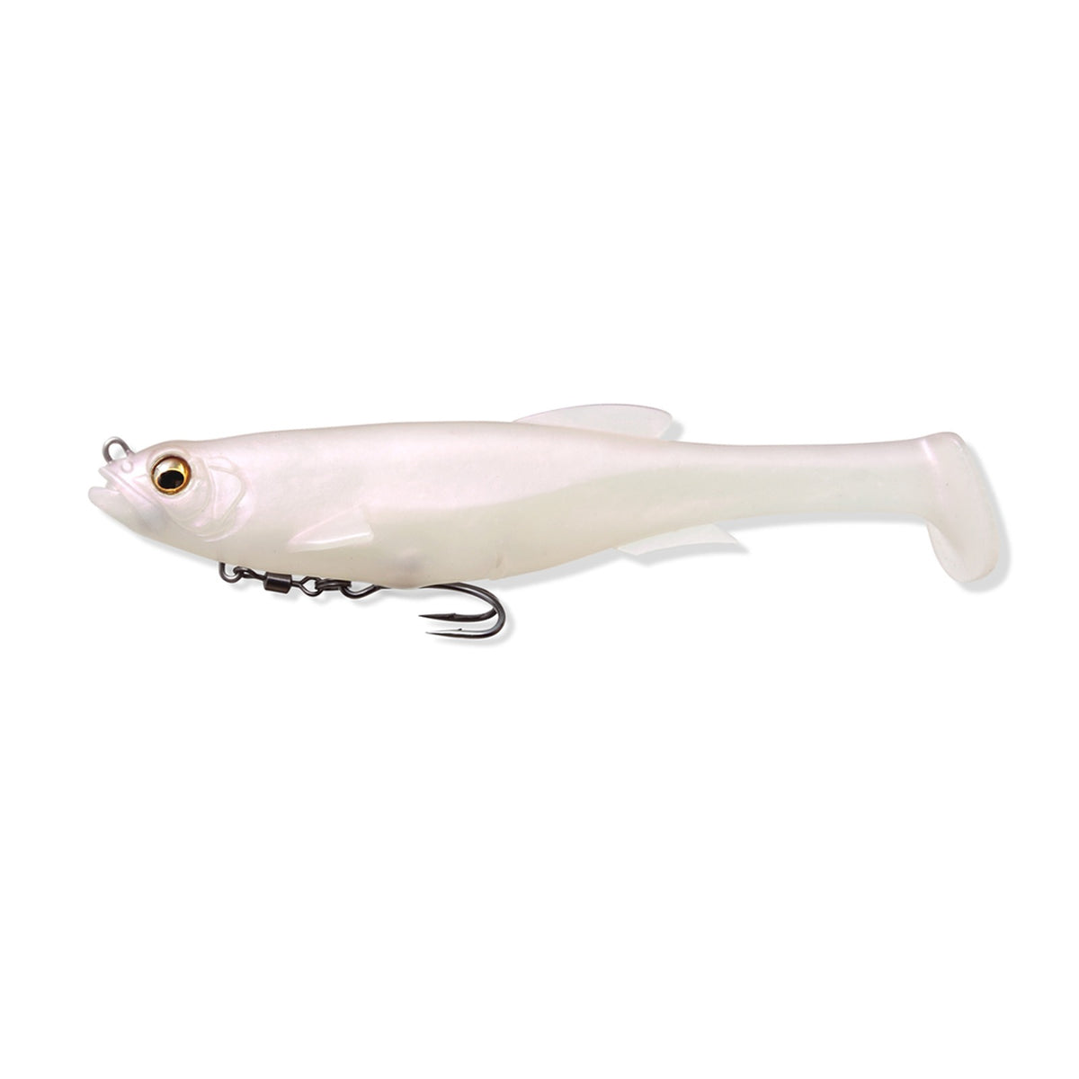Megabass MAGDRAFT 5 inch swimbait in Albino Pearl Shad