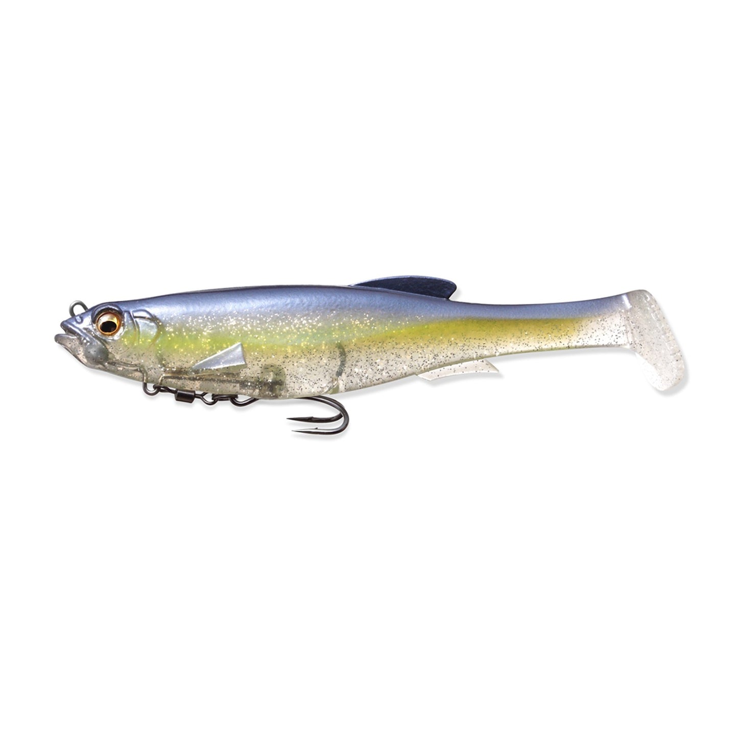 Megabass MAGDRAFT 5 inch swimbait in Pro Blue Clear Chart