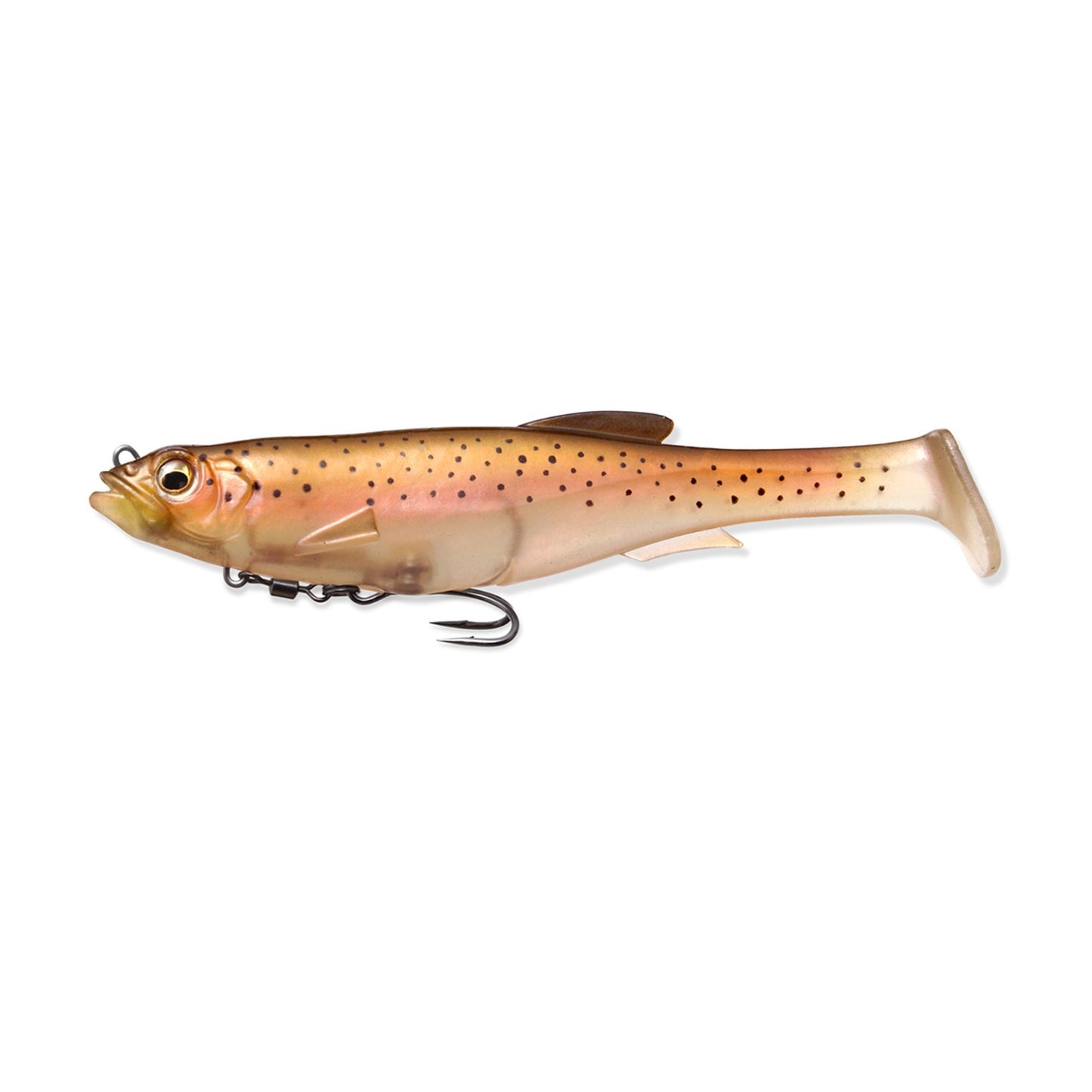 Megabass MAGDRAFT 5 inch swimbait in Stealth Rainbow
