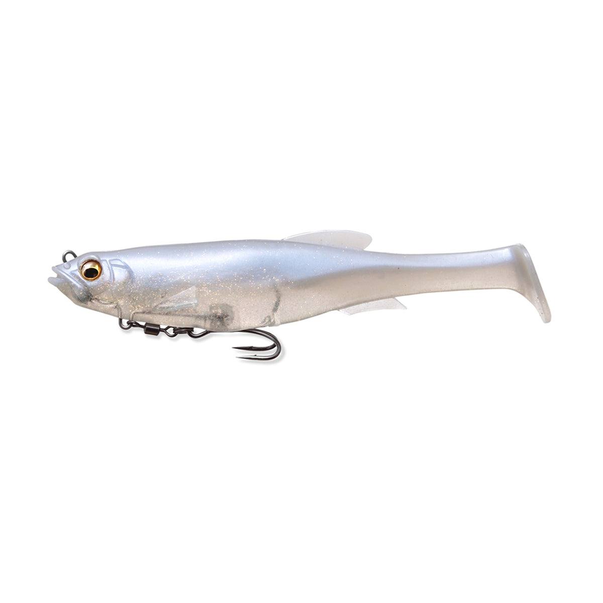 Megabass MAGDRAFT 5 inch swimbait in White Back Shad