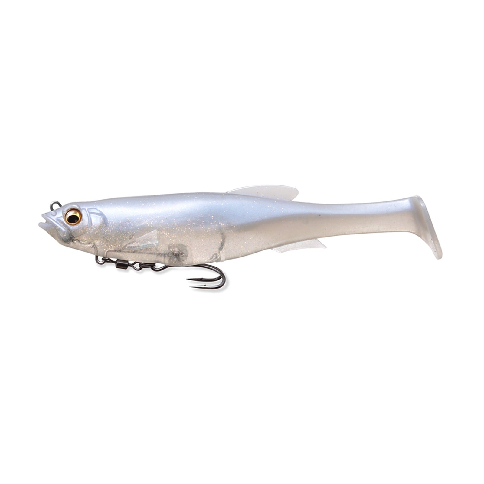 Megabass MAGDRAFT 5 inch swimbait in White Back Shad