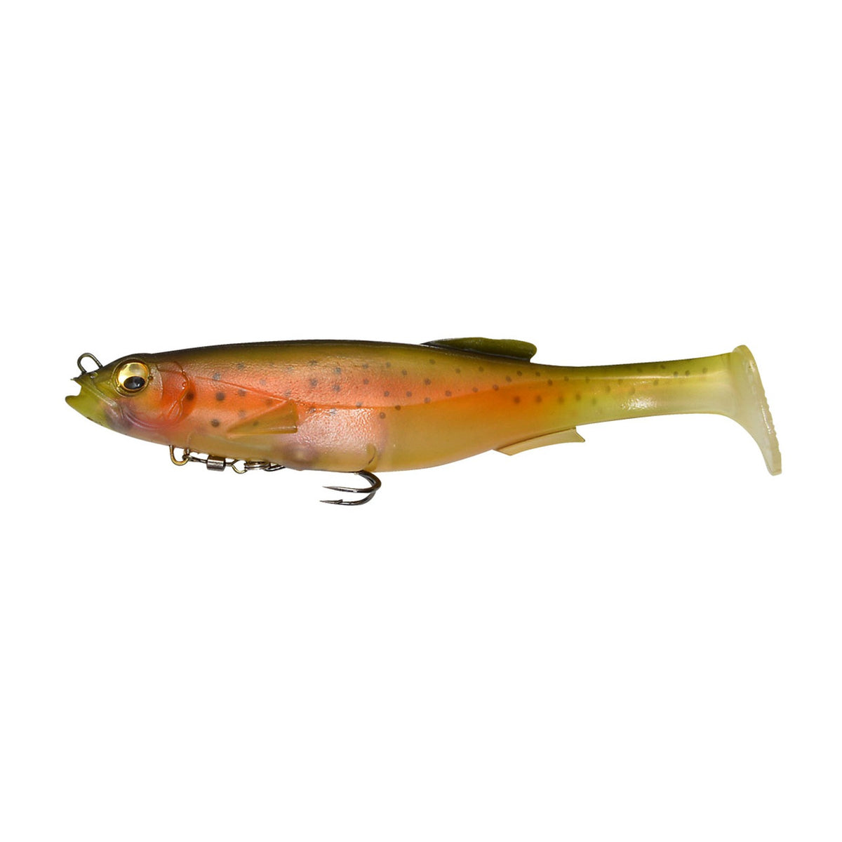 Megabass MAGDRAFT 6 inch swimbait in Nude Rainbow