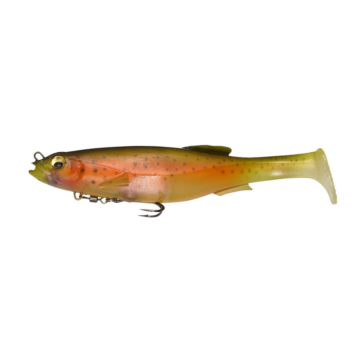 Megabass MAGDRAFT 8 inch swimbait in Nude Rainbow