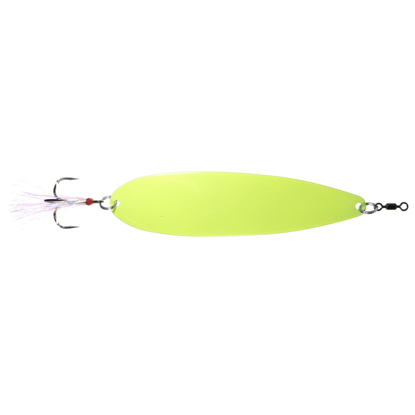 Nichols Ben Parker Mini Magnum 6.5 inch flutter spoon in Chartreuse Smooth