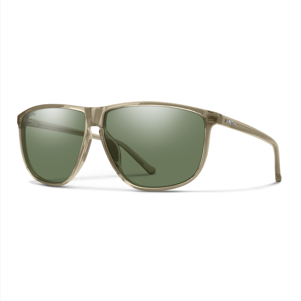 Smith Mono Lake sunglasses — Summit Crystal | ChromaPop Polarized Gray Green