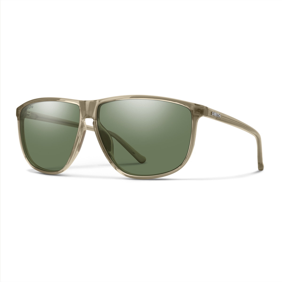 Smith Mono Lake sunglasses — Summit Crystal | ChromaPop Polarized Gray Green