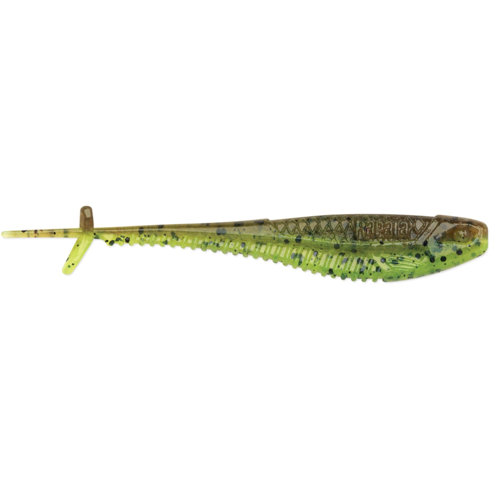Rapala CrushCity Mooch Minnow floating soft minnow in Green Pumpkin Chartreuse Pepper