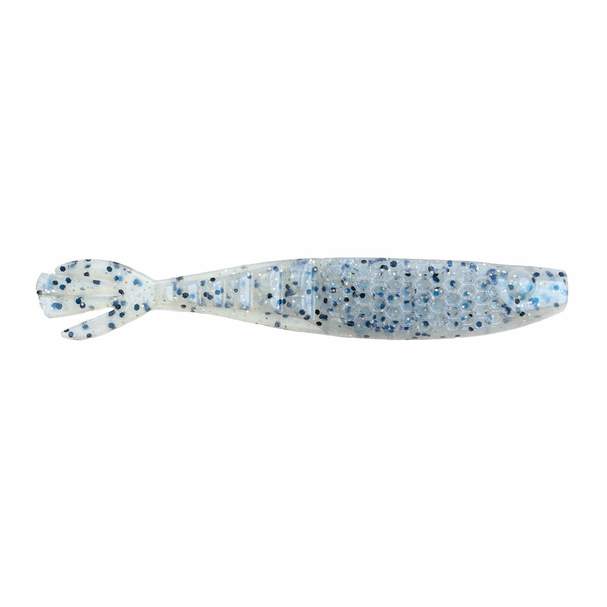 NetBait HexTek Whiptail Shad 4.25 inch in Blue Pearl Hologram
