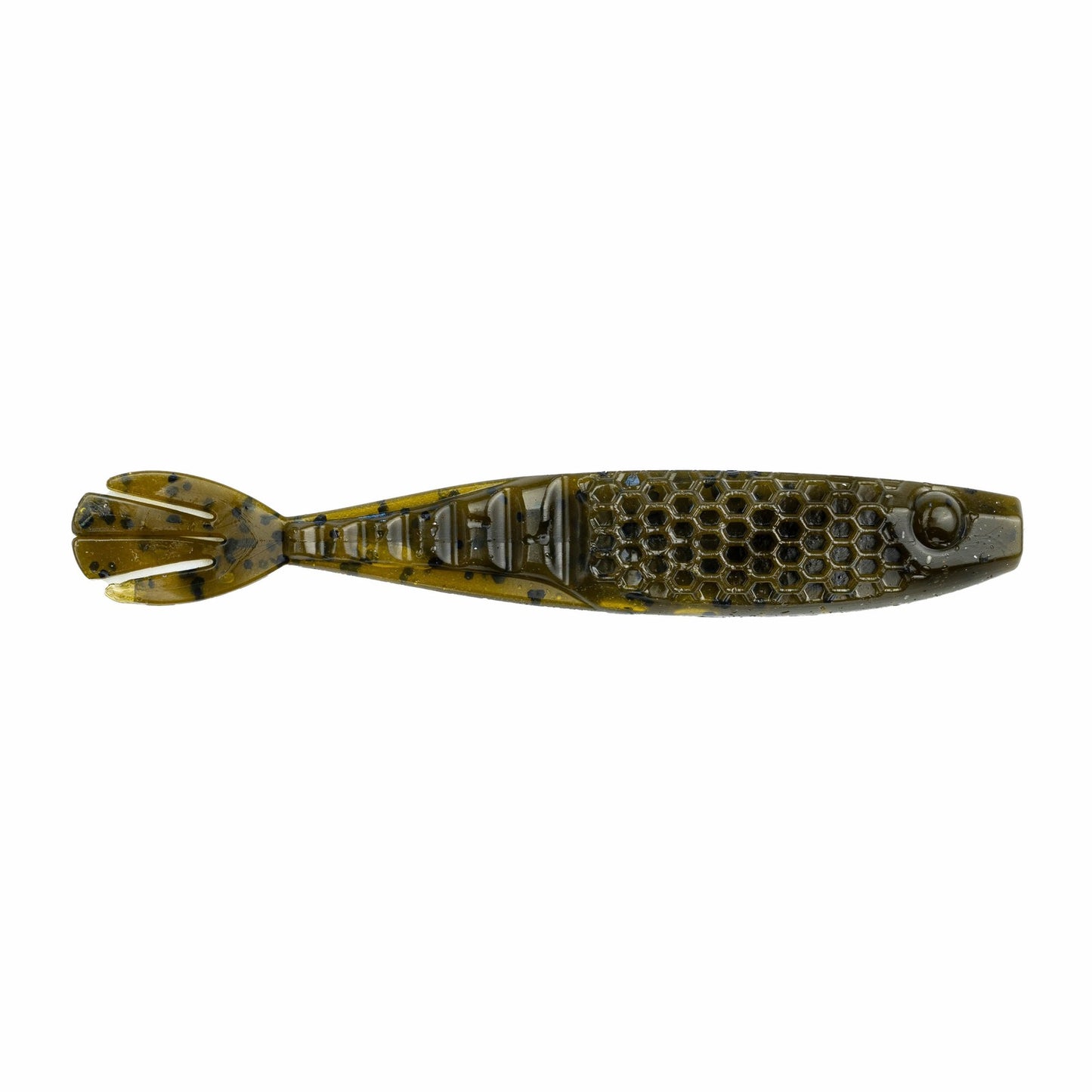 NetBait HexTek Whiptail Shad 4.25 inch in Green Pumpkin