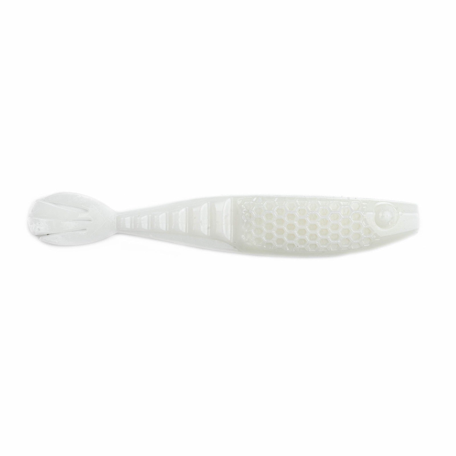 NetBait HexTek Whiptail Shad 4.25 inch in White