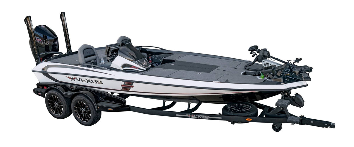 Vexus VXS20 — manufacturer studio photo, profile on the color-matched Vexus trailer
